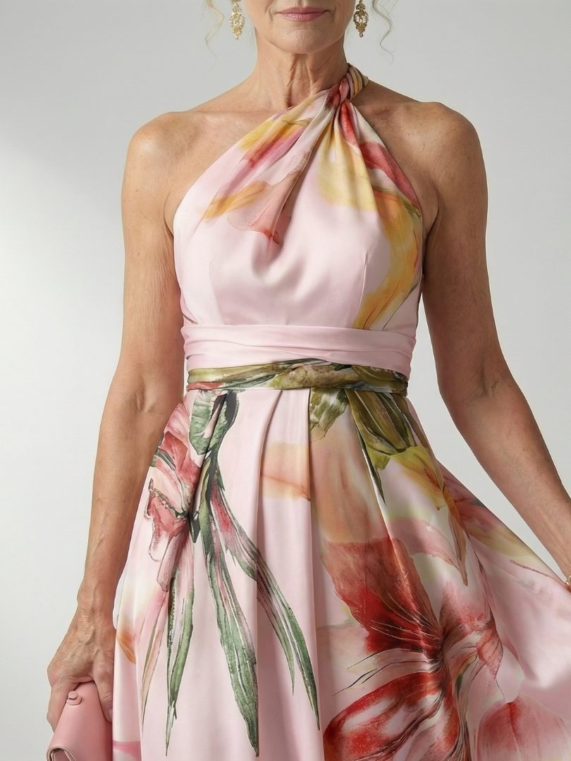 Bianca | Leichtes Maxikleid mit Blumenmuster