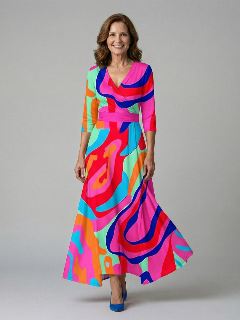 Paula | Midikleid mit Wickelausschnitt