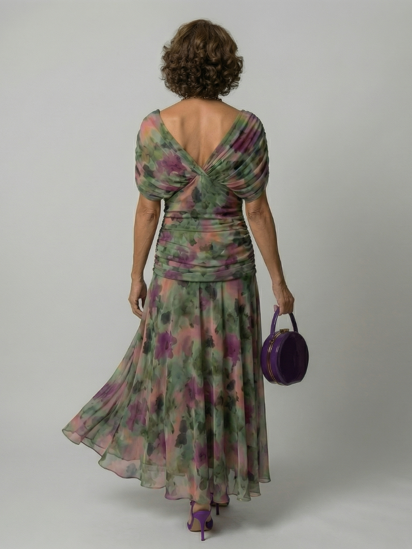 Carlotta | Schulterfreies Midikleid