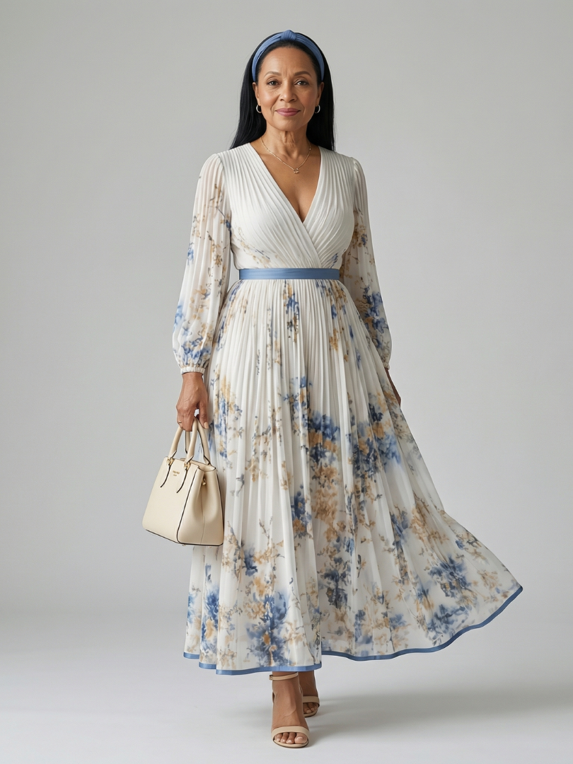 Elisa | Midikleid mit Falten