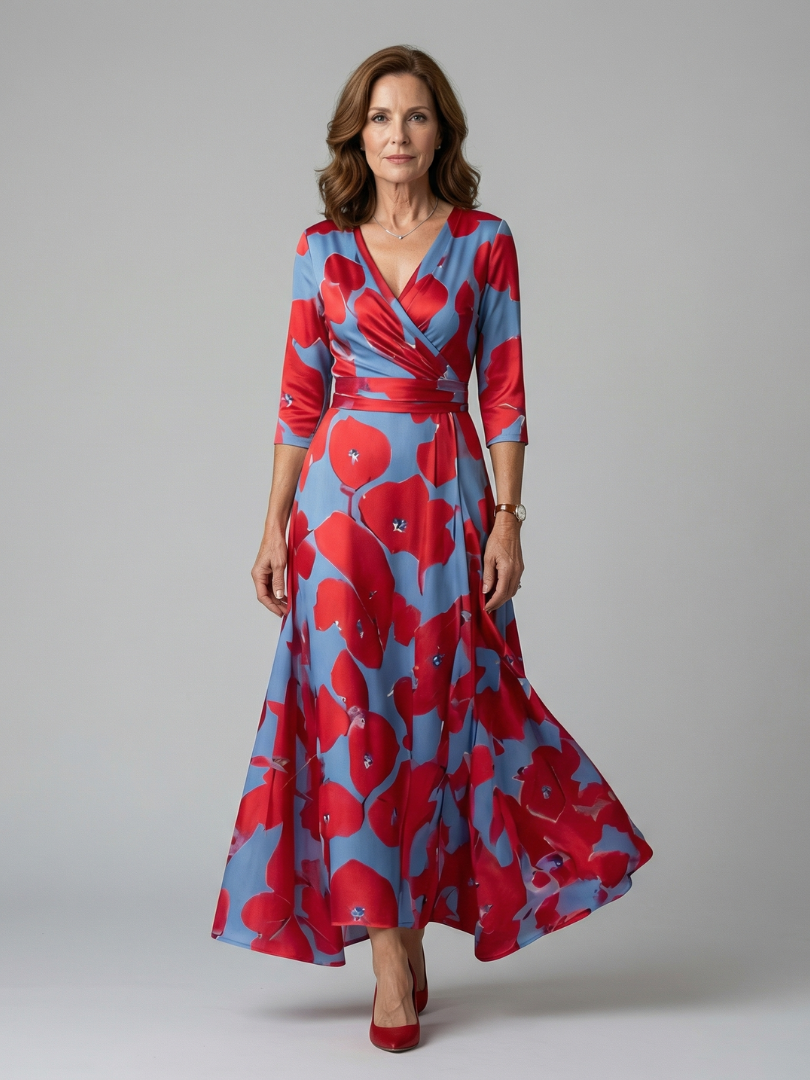Paula | Midikleid mit Wickelausschnitt