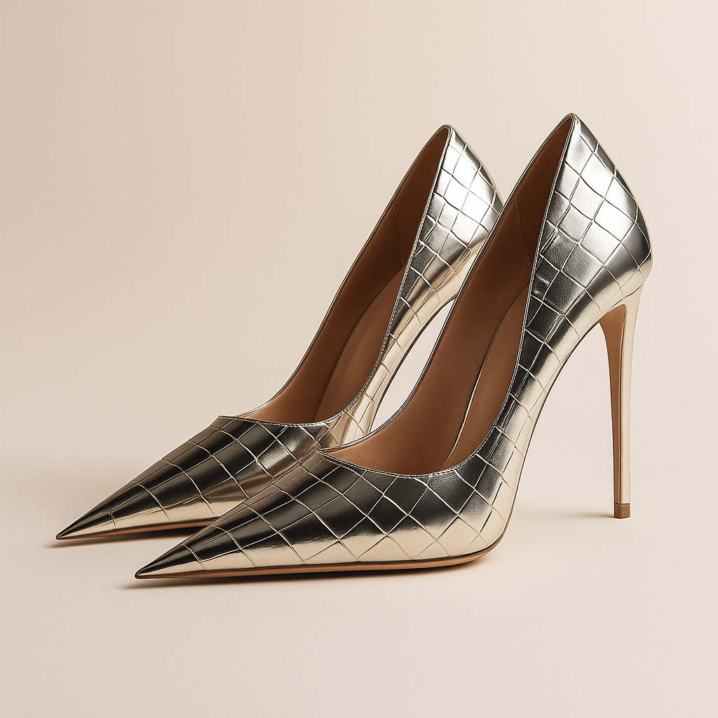 Noir Éclat™ | Heels in Kroko-Optik