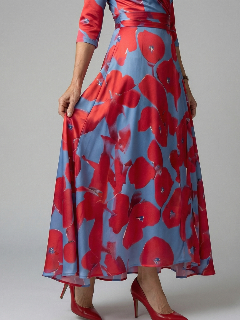 Paula | Midikleid mit Wickelausschnitt