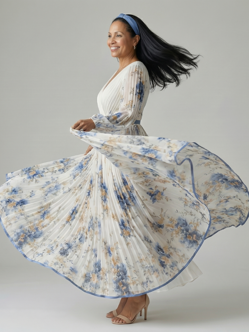 Elisa | Midikleid mit Falten