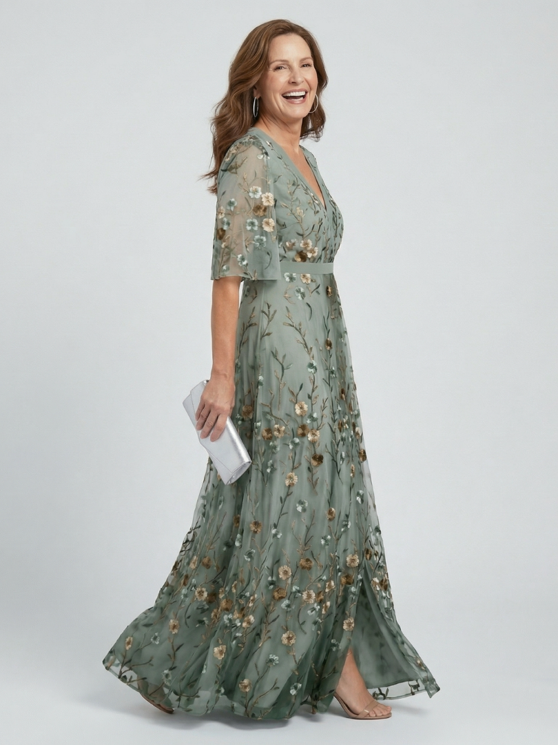 Alina | Fließendes Maxikleid mit Neckholder