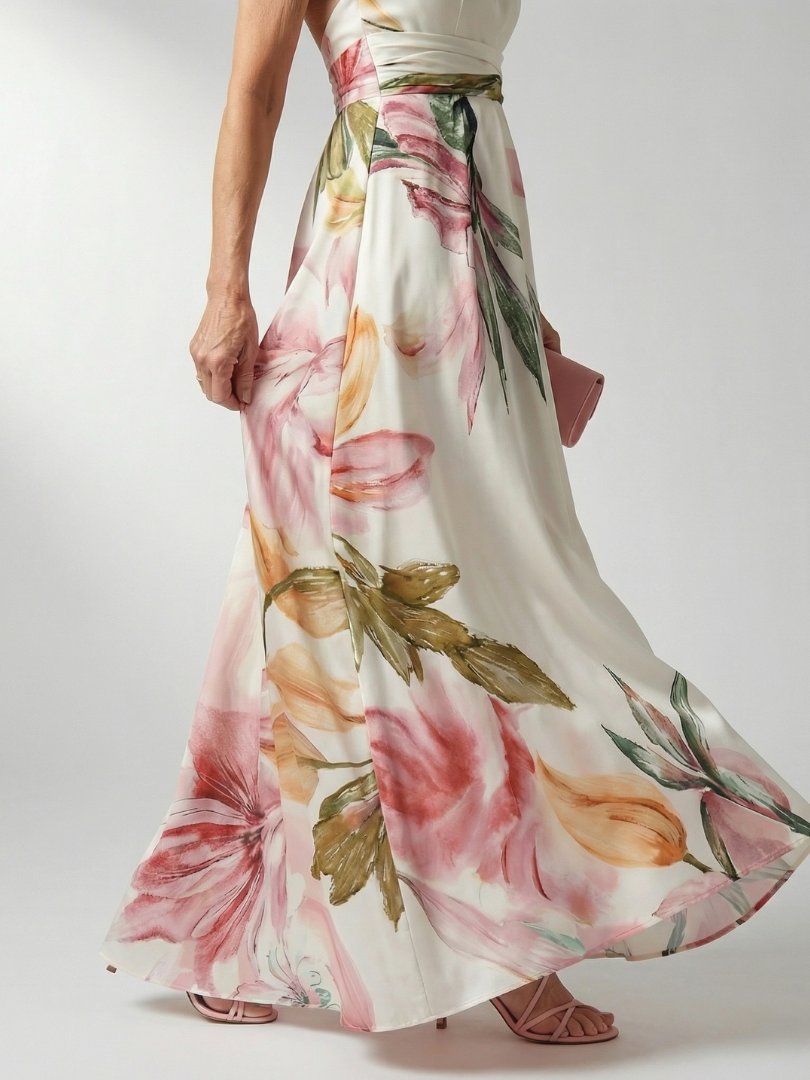 Bianca | Leichtes Maxikleid mit Blumenmuster