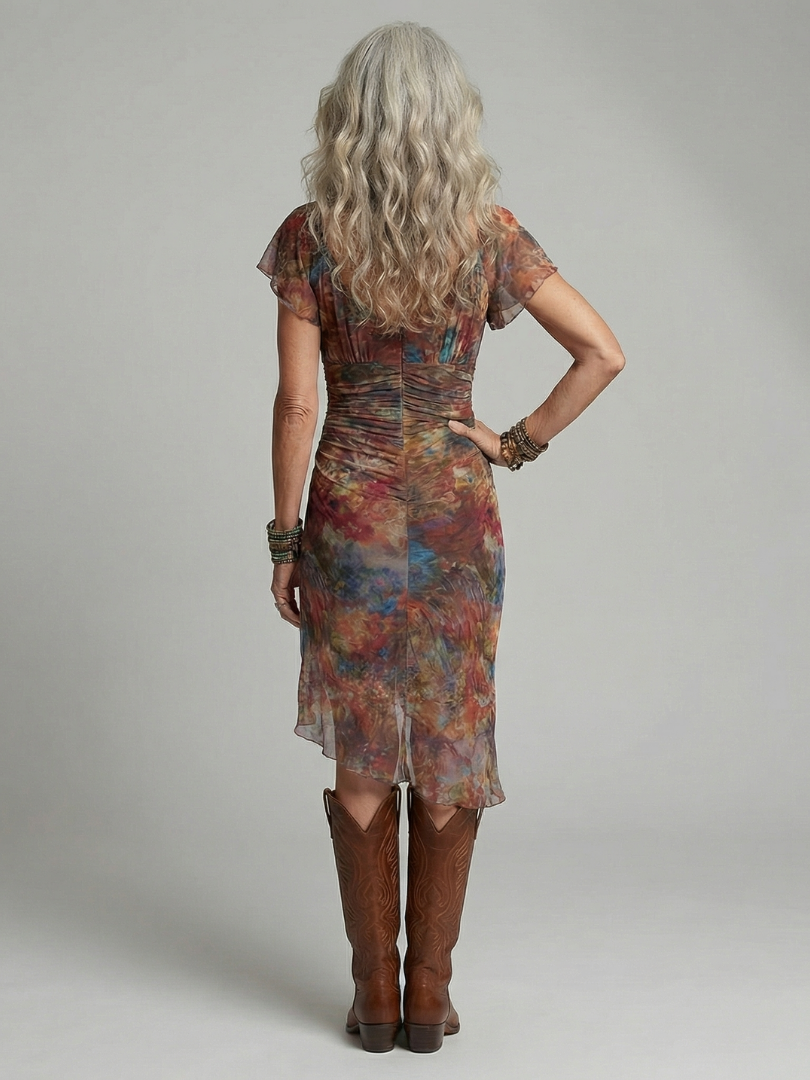 Greta | Schlichtes Midikleid mit Neckholder