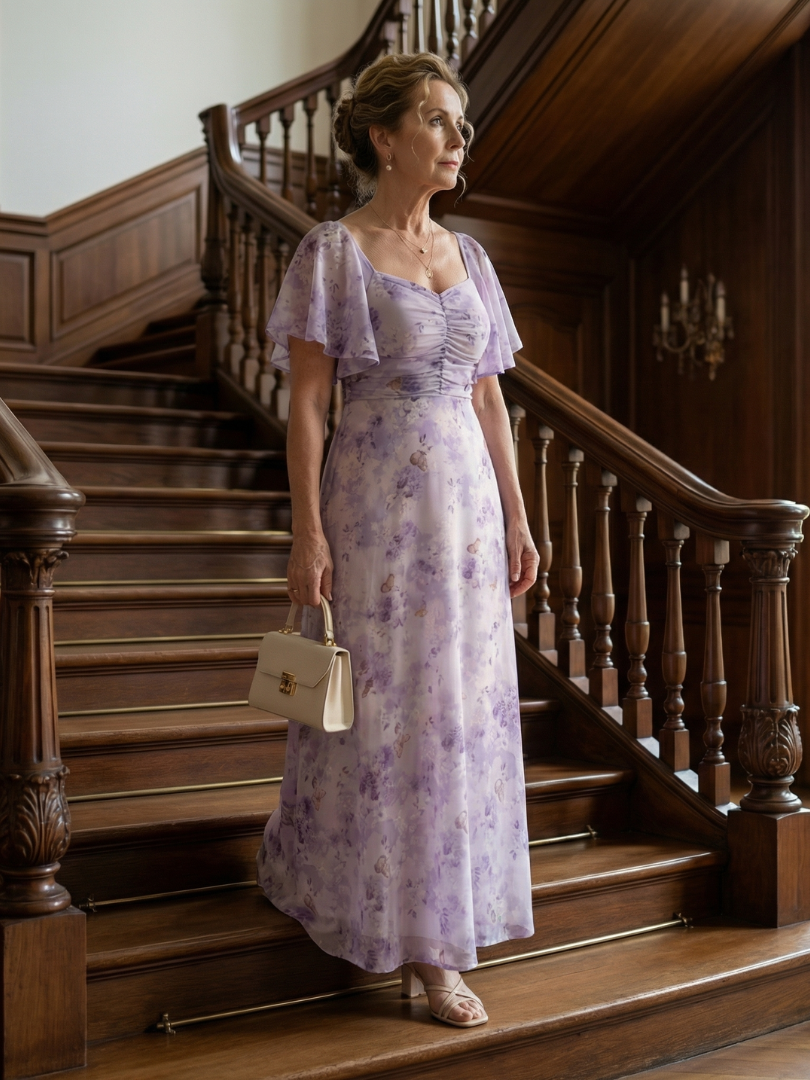 Paulina | Midikleid mit Volantärmeln