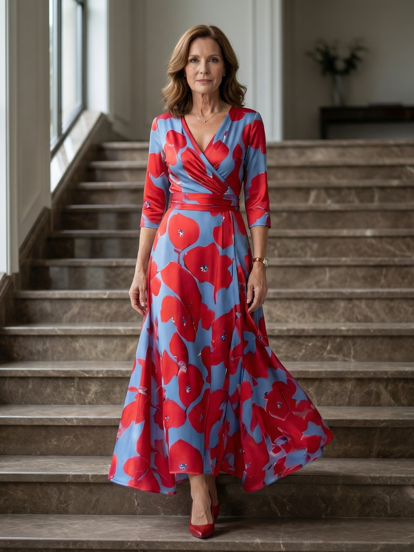 Paula | Midikleid mit Wickelausschnitt