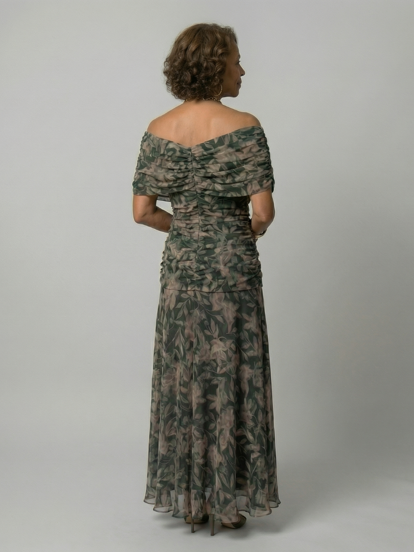 Carlotta | Schulterfreies Midikleid