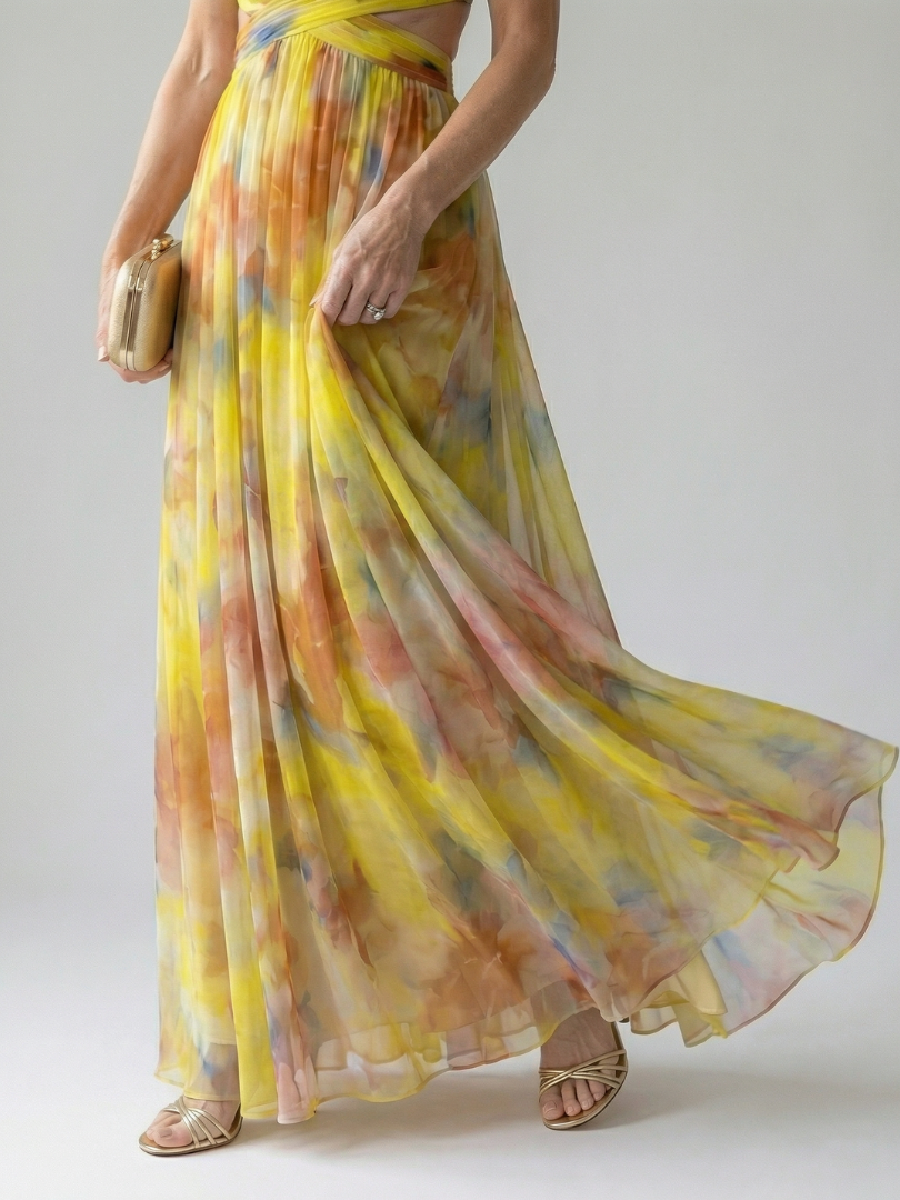 Annika | Maxikleid in weicher Wickeloptik
