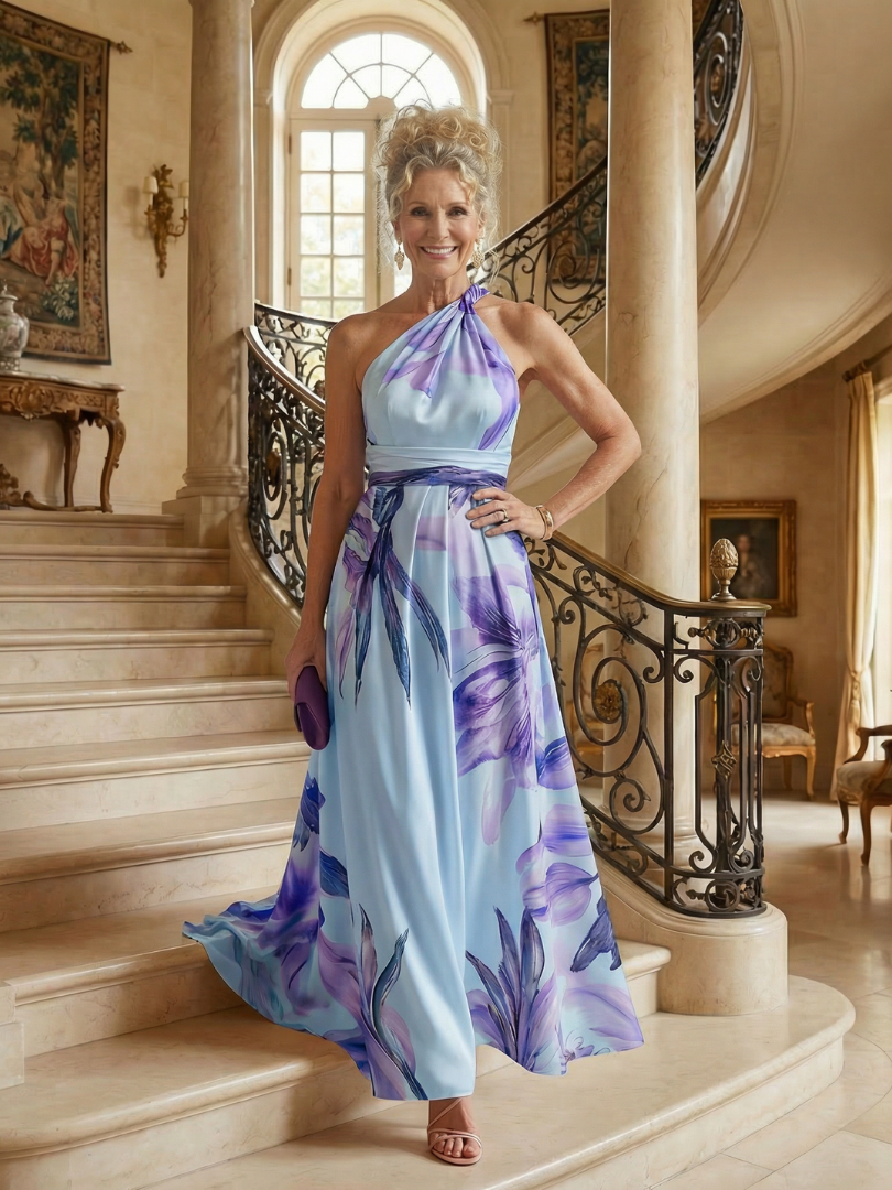Bianca | Leichtes Maxikleid mit Blumenmuster