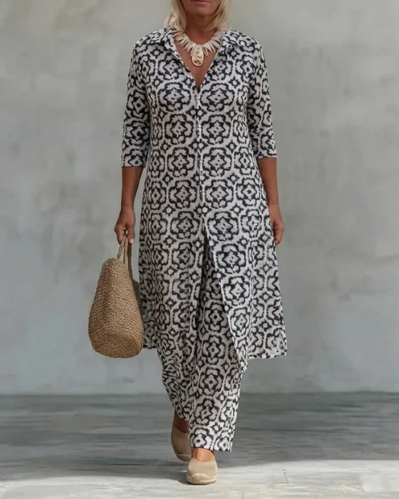 Sara™ | Zweiteiler mit Knopfleiste
