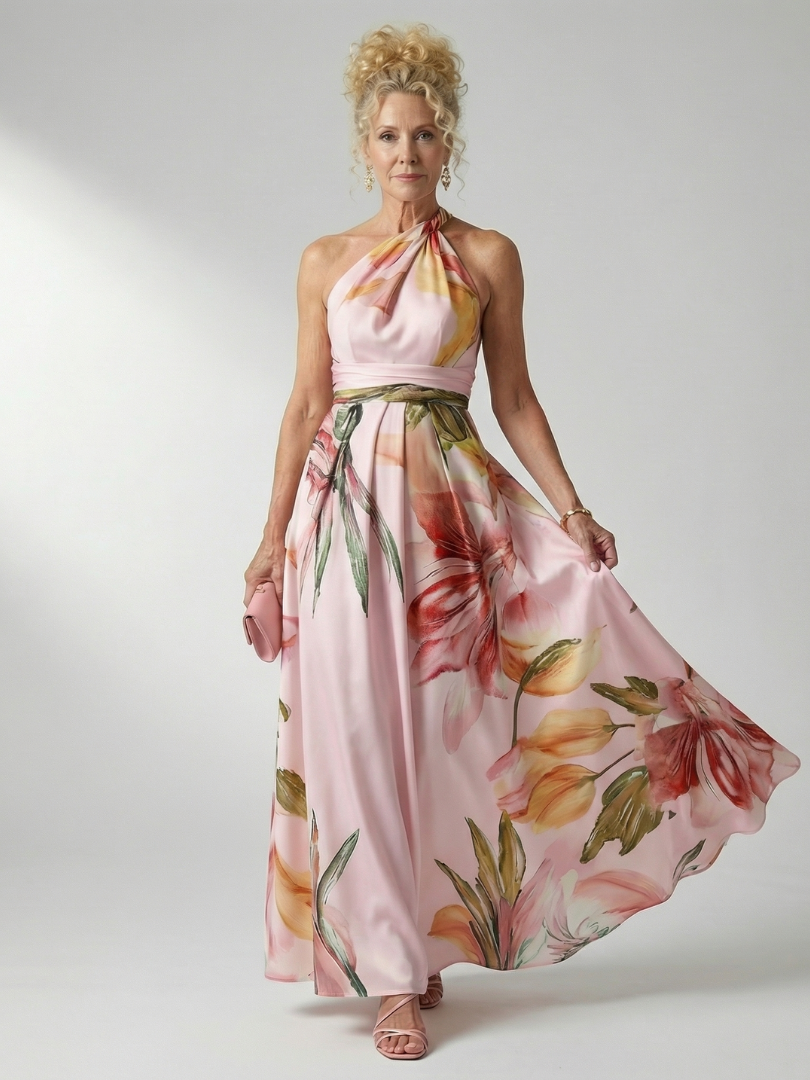 Bianca | Leichtes Maxikleid mit Blumenmuster