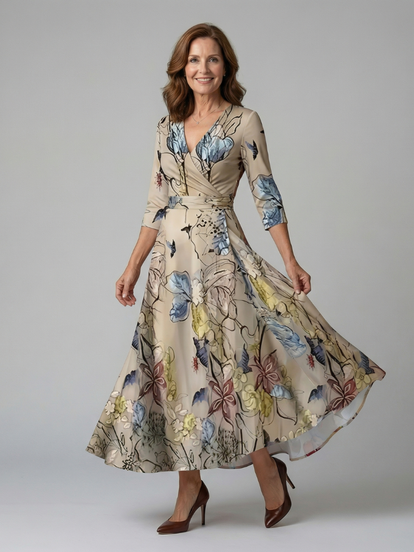 Paula | Midikleid mit Wickelausschnitt