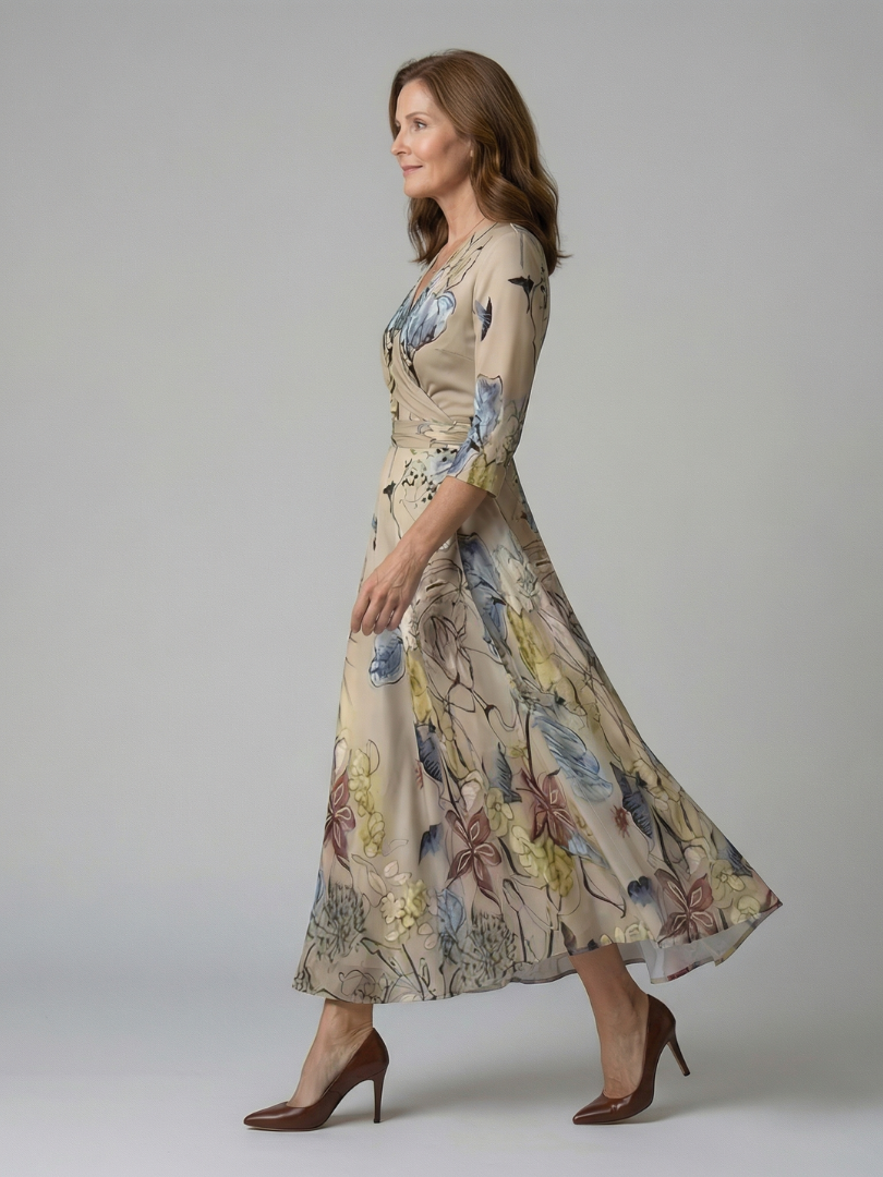 Paula | Midikleid mit Wickelausschnitt