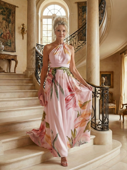 Bianca | Leichtes Maxikleid mit Blumenmuster