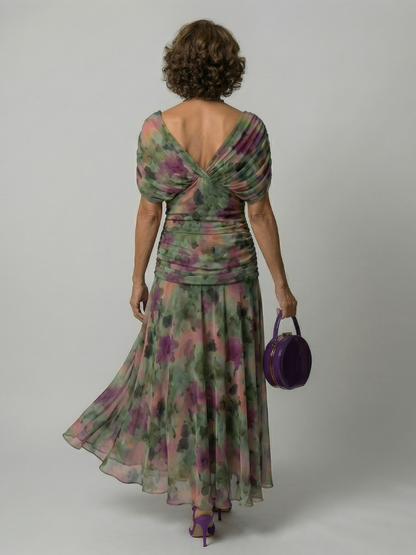 Carlotta | Schulterfreies Midikleid