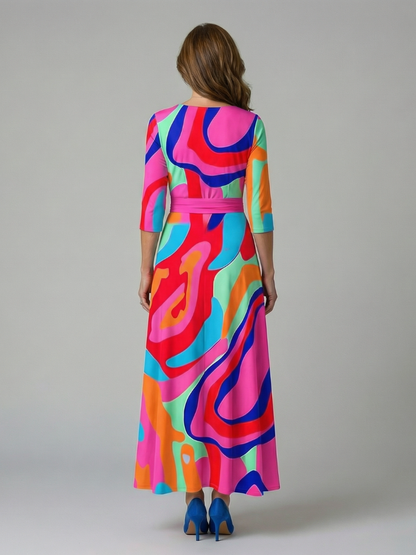 Paula | Midikleid mit Wickelausschnitt