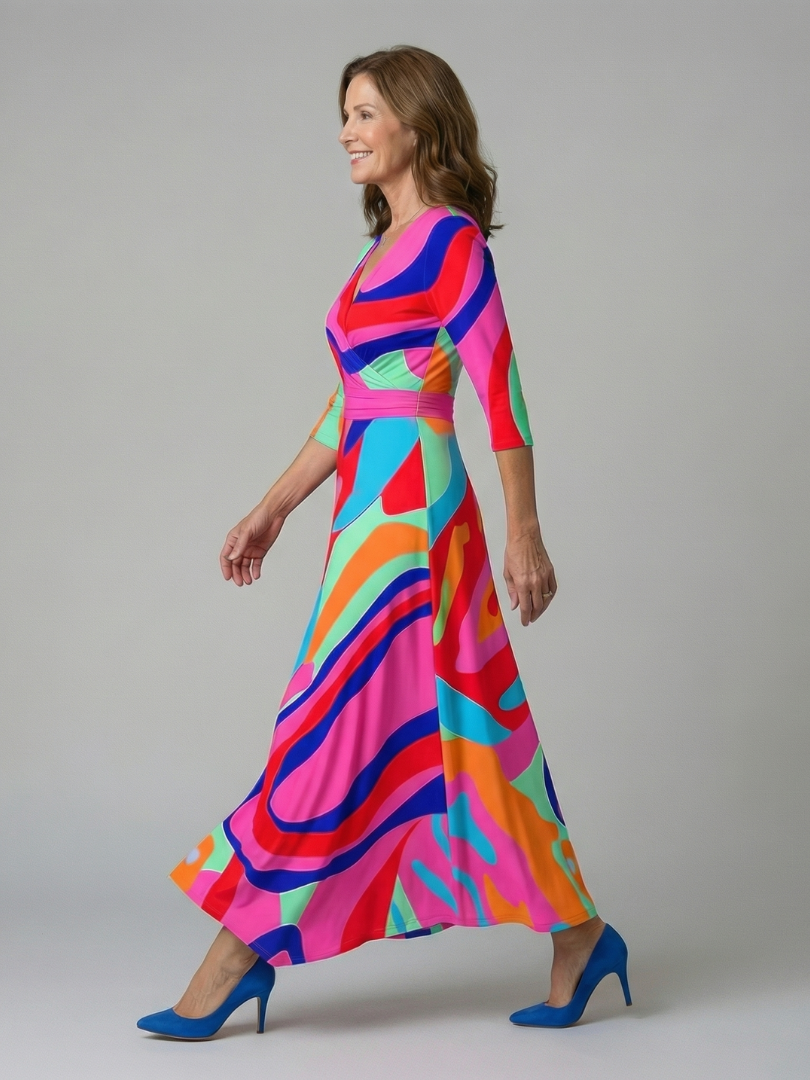 Paula | Midikleid mit Wickelausschnitt