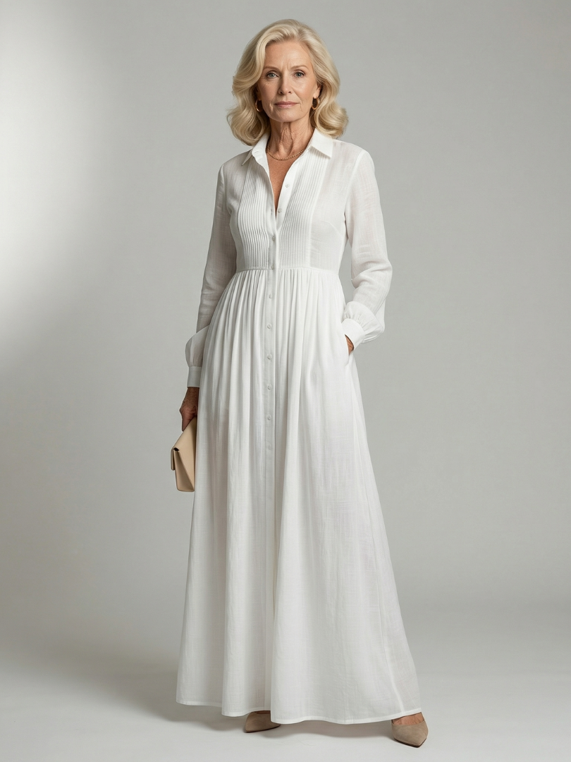 Frieda | Weich fließendes Maxikleid