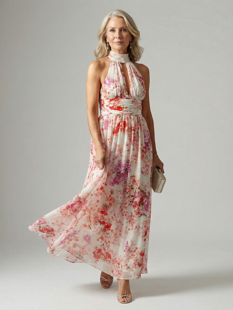 Lina | Fließendes Maxikleid