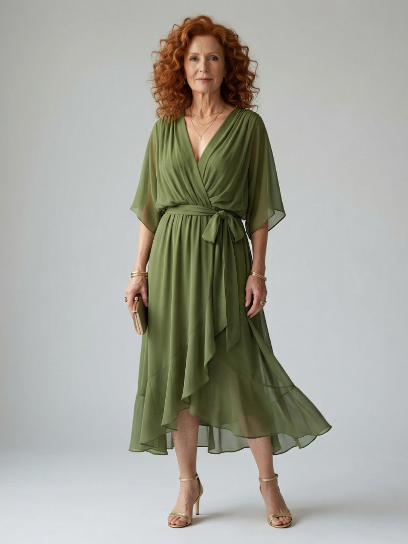 Marina | Midikleid mit leichtem Fall