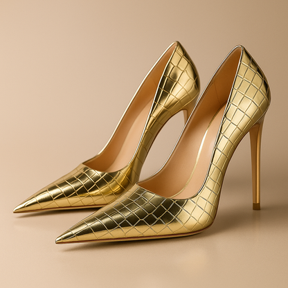 Noir Éclat™ | Heels in Kroko-Optik