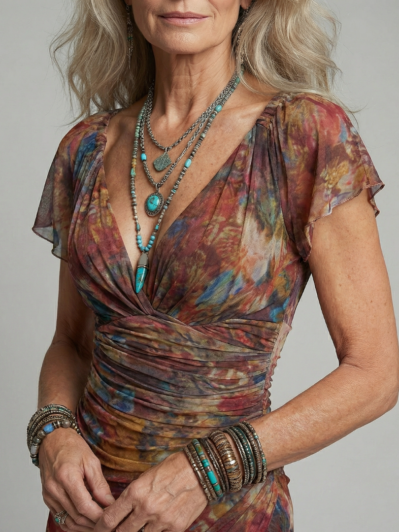 Greta | Schlichtes Midikleid mit Neckholder