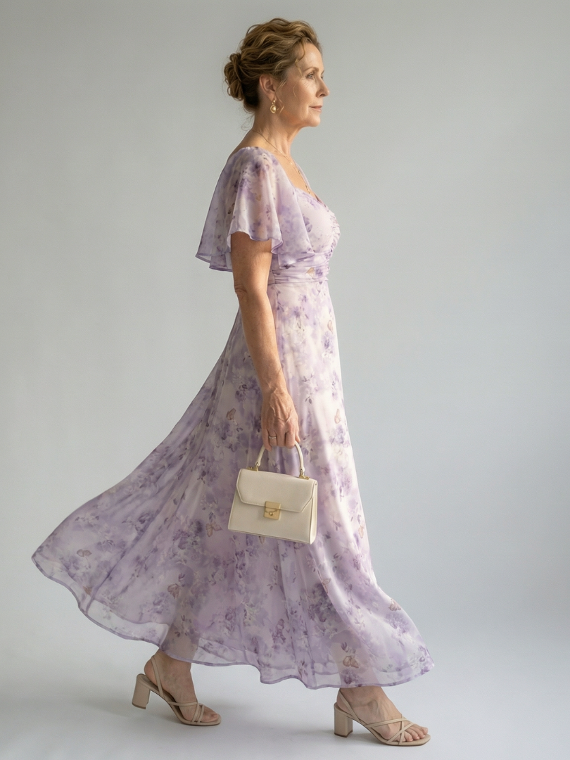 Paulina | Midikleid mit Volantärmeln