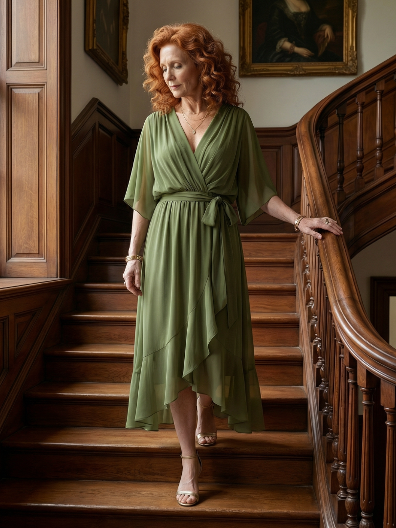 Marina | Midikleid mit leichtem Fall