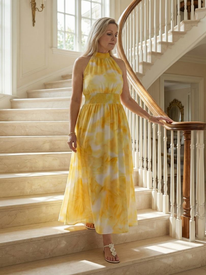 Lara | Midikleid mit Neckholder