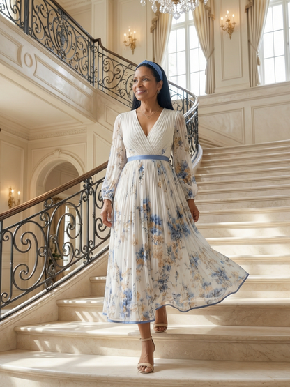 Elisa | Midikleid mit Falten