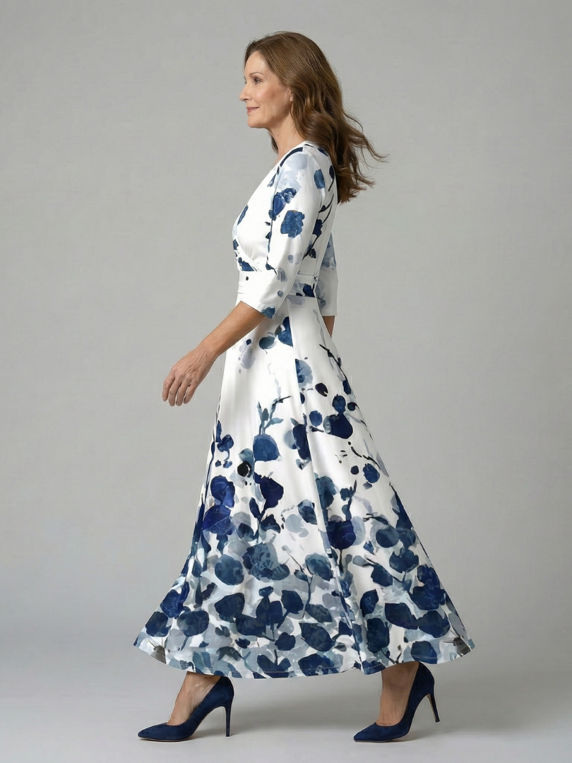 Paula | Midikleid mit Wickelausschnitt