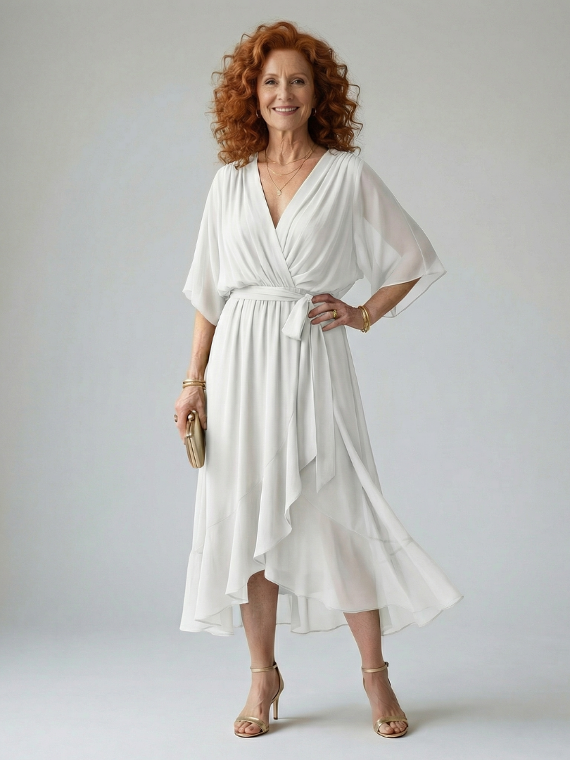 Marina | Midikleid mit leichtem Fall