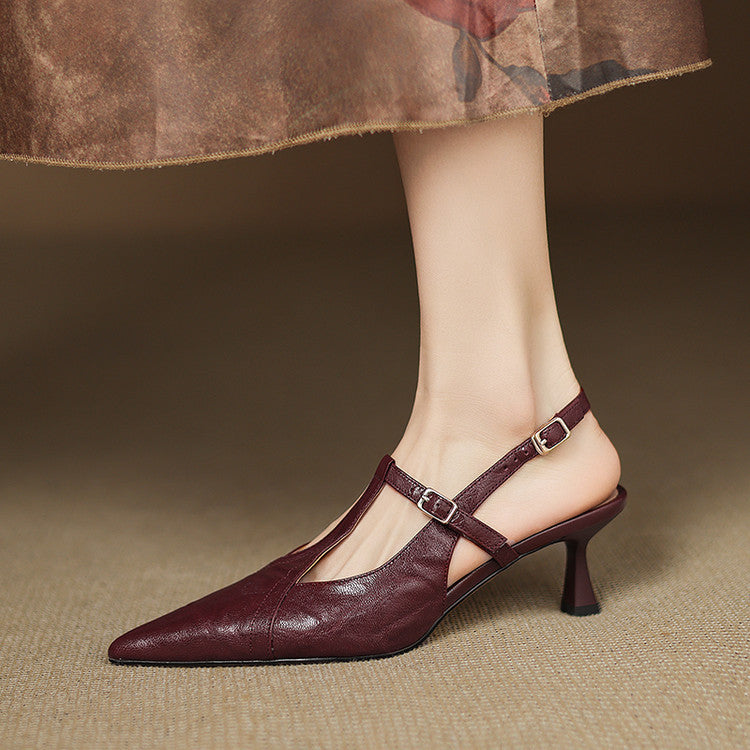 Noir | High Heels aus Echtleder