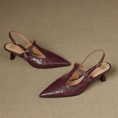 Noir | High Heels aus Echtleder