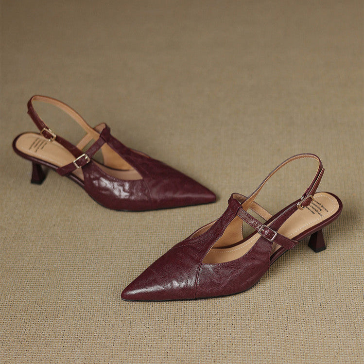 Noir | High Heels aus Echtleder