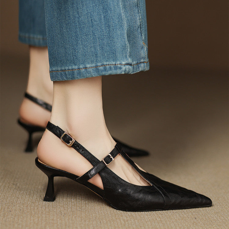 Noir | High Heels aus Echtleder