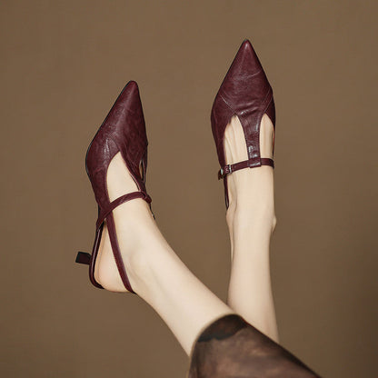 Noir | High Heels aus Echtleder