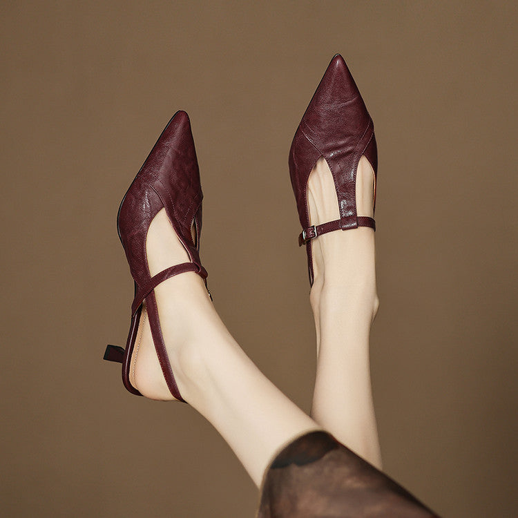 Noir | High Heels aus Echtleder