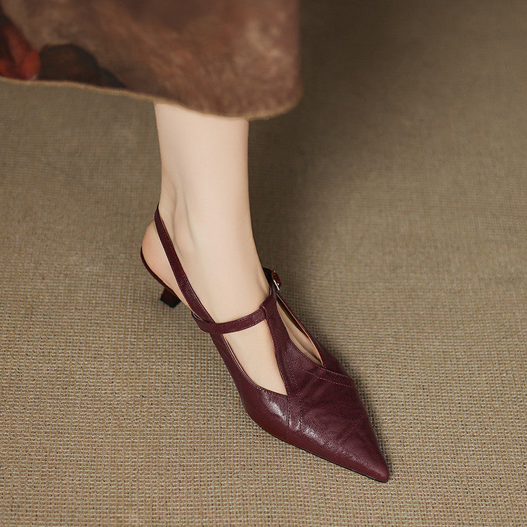 Noir | High Heels aus Echtleder