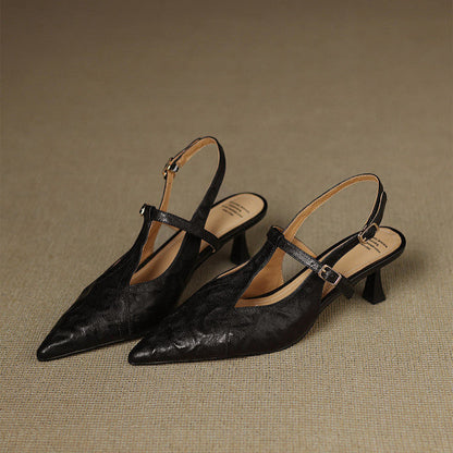 Noir | High Heels aus Echtleder