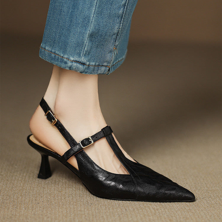 Noir | High Heels aus Echtleder