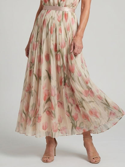 Antonia | Florales Midikleid mit Neckholder