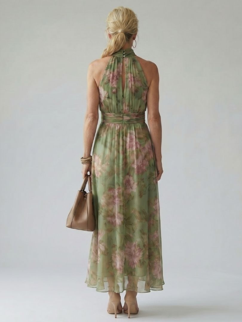 Anja | Midikleid mit gerafftem Neckholder